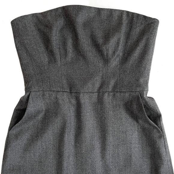 CLUB Monaco Wool Strapless Dress - Picture 4 of 15